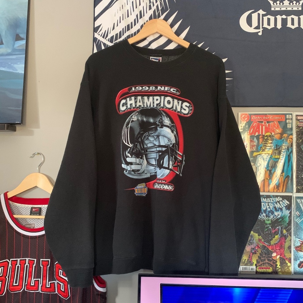 Vintage 1998 Atlanta Falcons NFC Champions Crewneck